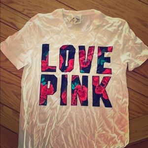 Love pink tee